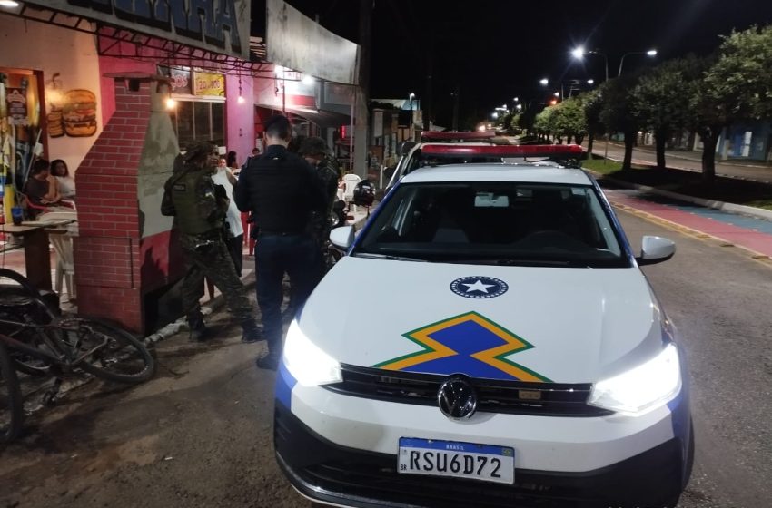  Gov. Jorge Teixeira recebe ação educativa da Polícia Militar em bares e lanchonetes