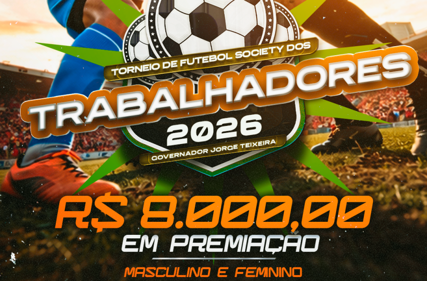  Gov. – Torneio do Trabalhador promete movimentar cidade com esporte, solidariedade e grande premiação